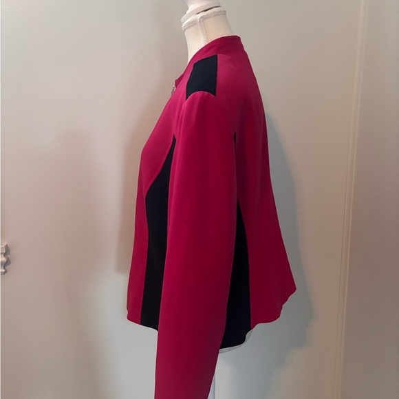 Women's Fushia and Black Louben Vintage Jacket - Picture 3 of 10